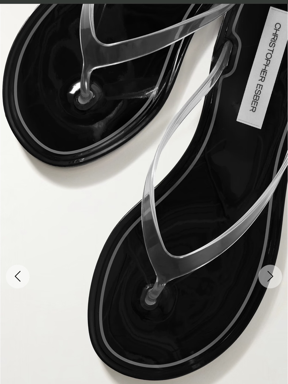 CHRISTOPHER ESBER
Jo PVC flip flops size 40